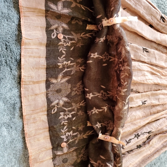 ANTHROPOLOGIE LAPIS GIRL BOHO DRESS / TOP / SKIRT 6/6X - Picture 8 of 9